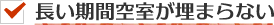 長い期間空室が埋まらない